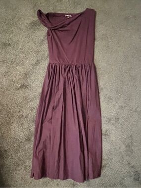 Women’s Sleeveless Midi Dress in Plum